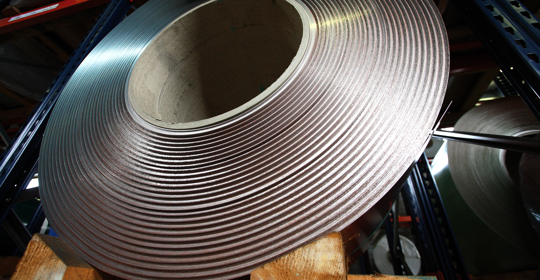 Photographie d'une bobine en aluminium DAL'ALU