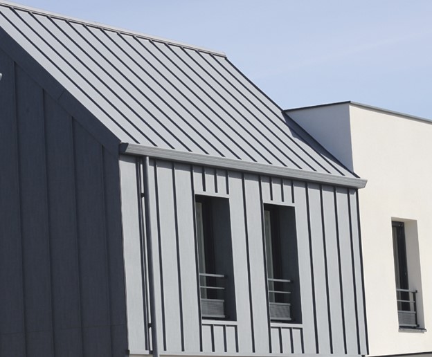 Photographie de Joint debout aluminium en toiture et façade